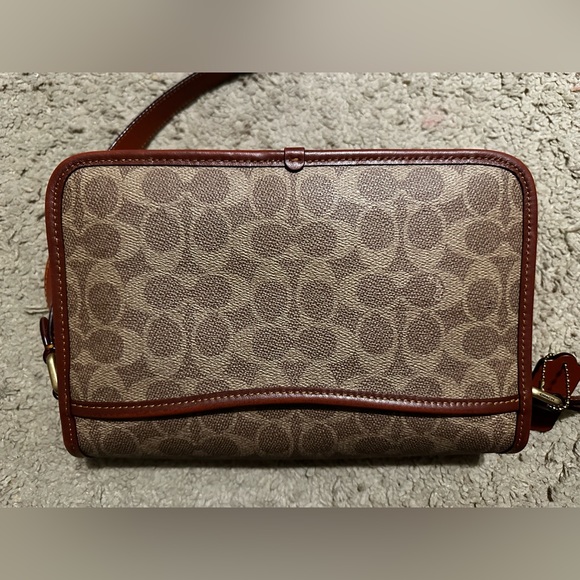 Coach Studio Monogram Canvas Shoulder Bag - Picture 6 of 6